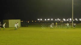 Non league footballer hits top corner from tight angle