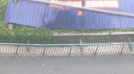Monsoon rain in Kuala Lumpur, Malaysia