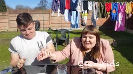 Couple gag as they eat scorpions and drink scorpion vodka