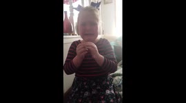 Girl bursts into tears as she learns she is going to be a big sister