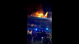 Fire breaks out in residential block in Shadwell, london