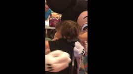 Mickey Mouse surprises deaf boy with sign language