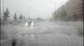 Granizada en Soria 15/06/2017