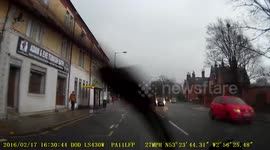 Car randomly starts driving on wrong side of road!