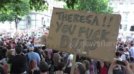 Protest against THERESA MAY