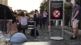 Office worker is so drunk he gets carried out of pub