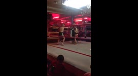 This is the SHOCKING brutal moment two 9 year old Muay Thai boxers knock each out