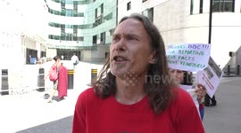 You are a Yankee puppet - Expose the BBC's lies: Protest in solidarity with Venezuela