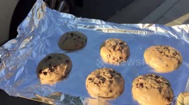 Man bakes cookies in a car during Phoenix heatwave
