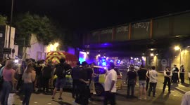 Van driven into crowd of worshippers outside mosque in North London