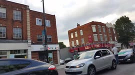 Southall Broadway road jam by Pakistani people after India vs Pakistan Cricket match final.