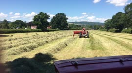 Vintage baling hottest day of the year