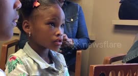 Girl, 5, hears for the first time with cochlear implant