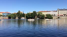 Prague hot day