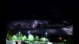 Stunning lightning storm time-lapse
