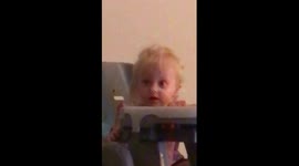 Man's hip hop dance moves leave baby aghast