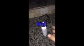 Waking up your roomate with a airhorn
