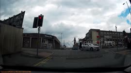 Cyclist hit by car, , acci