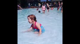 Splashing about in the sun in slomotion