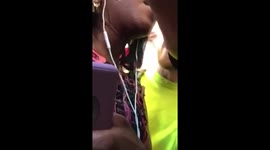 NY train fight