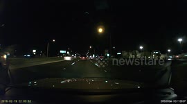 Speeding bad driver cut me off and nearly rear-ends another car.