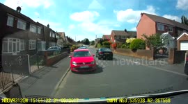 Woman does a u-turn pulling out infront of me