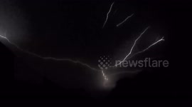 Incredible super slow-mo lightning/ crawlers / Anvil Crawler lightning