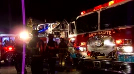 1st Alarm Fire 225 North Chestnut Street, Mount Carmel (head-on) 4