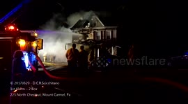 1st Alarm Fire 225 North Chestnut Street, Mount Carmel (head-on) 2