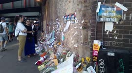Finsbury Park: People bring floral tributes to Finsbury Park attack scene in London