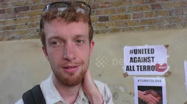 Positive community come together tributes flowers to Finsbury Park attack scene in London, UK