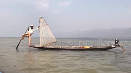 Skilled fishermen of Inle Lake, Myanmar