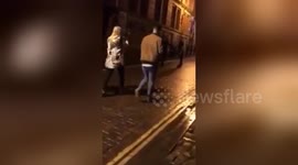 Newsflare Edit - Street Fight in Manchester