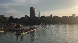 Jumping into the Thames