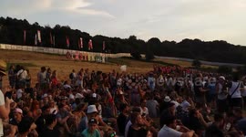 Sun goes down on the first day of Glastonbury 2017