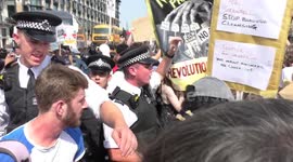 'Justice for Grenfell': day of rage protesters demonstrate in central London