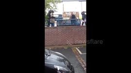 Crazy Street Fight in Birmingham
