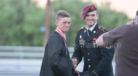Soldier surprises US family and unexpectedly shows up for brother's graduation