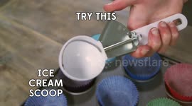 Ice Cream Scoop Baking Hack