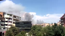 Timelapse de l'incendi de Sant Fruitós de Bages des de Manresa (22/06/2017).