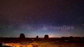 Milky Way over Monument Valley