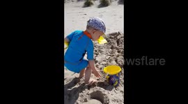 Family beach time