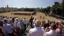 Soldier collapses during Trooping The Colour 2017