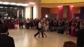 Dancing at Italian Embassy in Washington, D.C.
