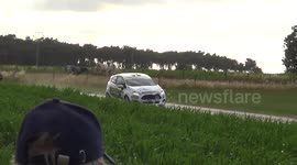 Almost Rally Crash , Crazy Moment rally Ypres 2017