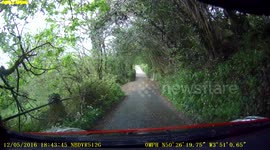 Washed out road