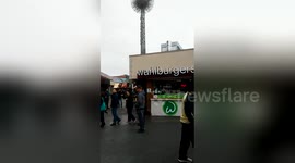 Newsflare Edit - Paul walburg filming wahlburgers in las Vegas