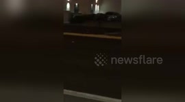 Newsflare Edit - Las Vegas police chase down suspect ,Raw footage