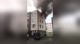 Newsflare Edit - Bethnal Green Fire: Flats Evacuated as Flames Spread