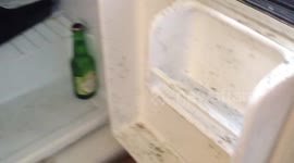 Man gets nasty surprise when trying to get cider from bar-fridge